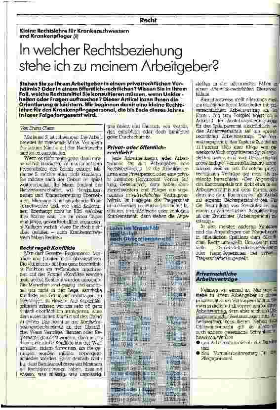 Vorschauseite 1: In welcher Rechtsbeziehung stehe ich zu meinem Arbeitgeber?