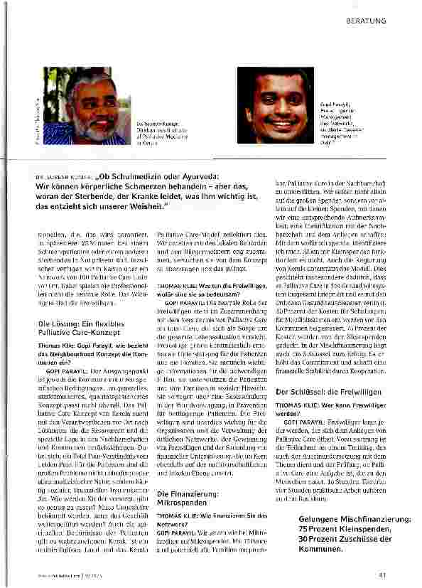 Vorschauseite 2: Palliative Care in Kerala