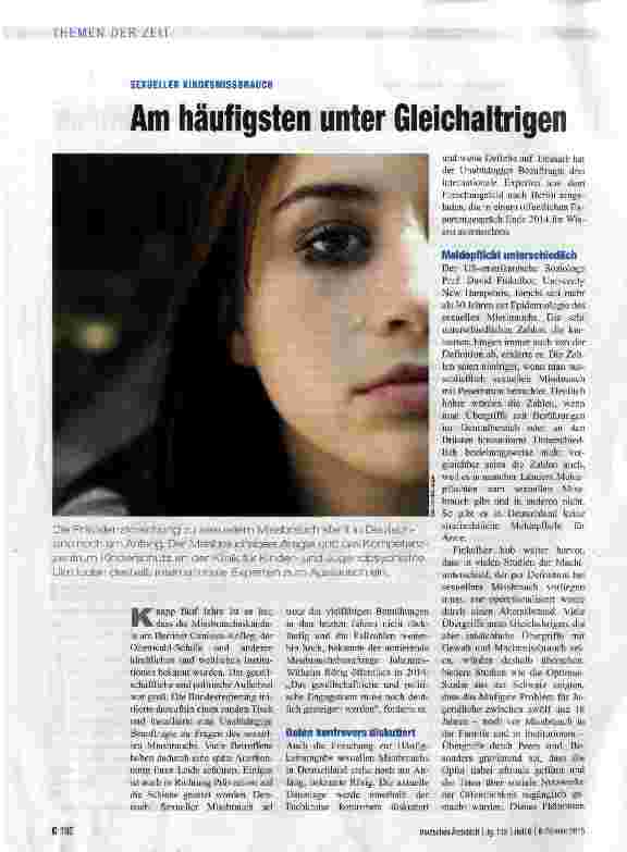 Vorschauseite 1: Am häufigsten unter Gleichaltrigen