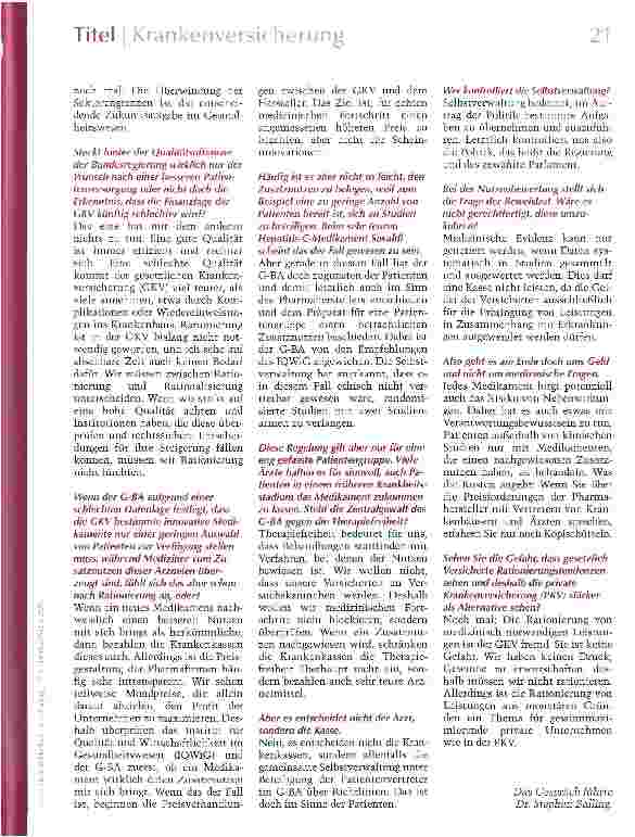 Vorschauseite 3: Transparenz statt Kontrolle