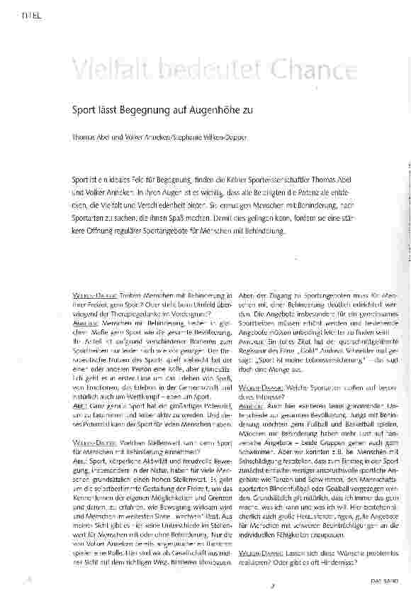 Vorschauseite 1: Vielfalt bedeutet Chance