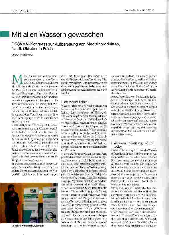 Vorschauseite 1: Mit allen Wassern gewaschen