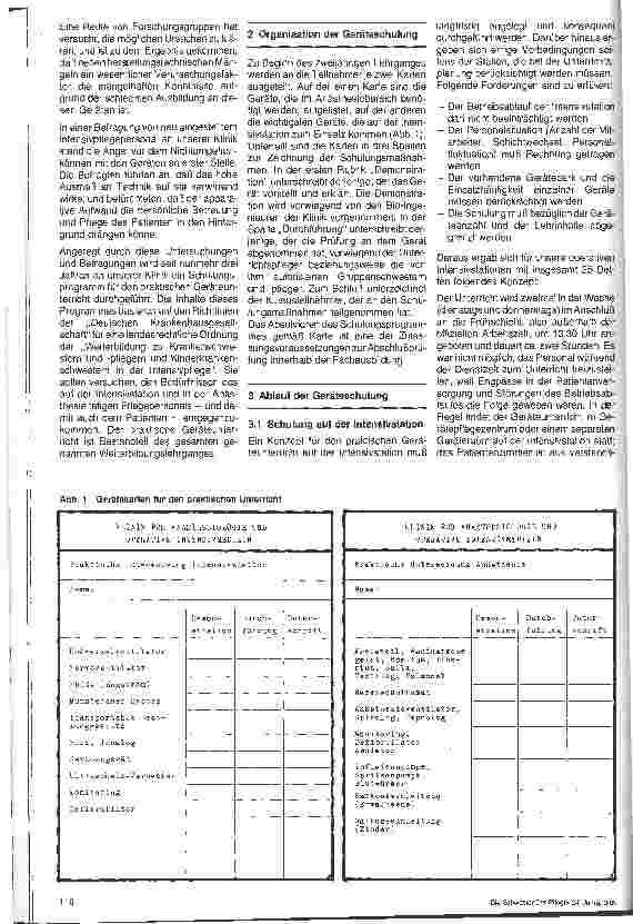 Vorschauseite 2: Erfahrungen mit den praktischen Geräteunterricht im Rahmen der Weiterbildung zur Anästhesie und Intensivschwester/ -pfleger