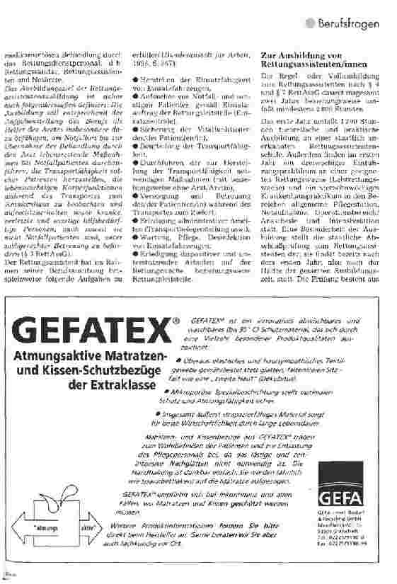 Vorschauseite 2: RettungsassistentIn - eine Weiterbildungsmöglichkeit für Krankenpflegepersonal