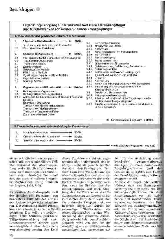 Vorschauseite 3: RettungsassistentIn - eine Weiterbildungsmöglichkeit für Krankenpflegepersonal