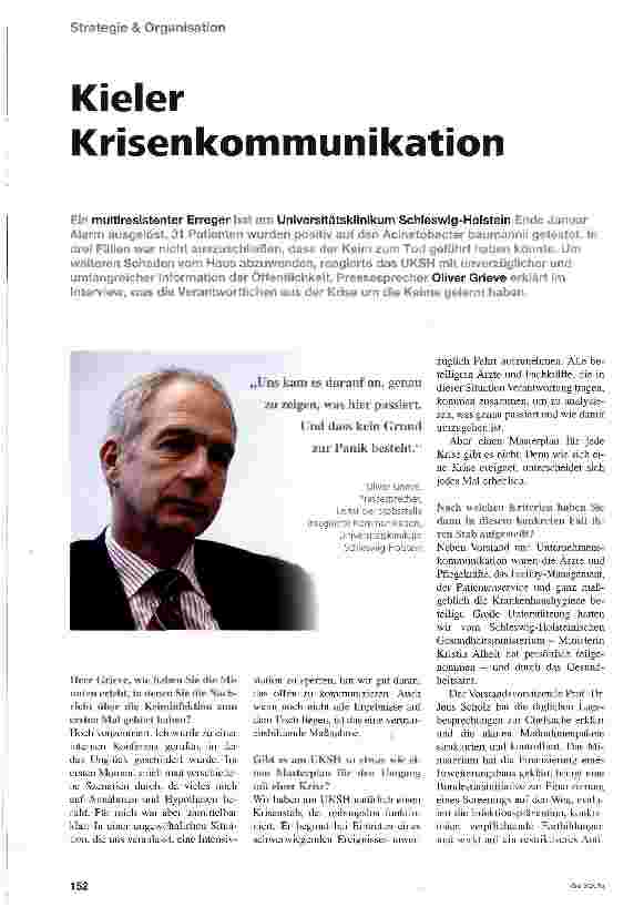 Vorschauseite 1: Kieler Krisenkommunikation