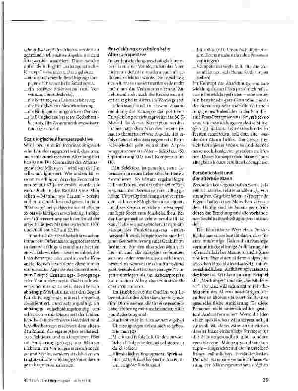 Vorschauseite 2: Der alternde Mann Gesund bleibt, wer schwach sein kann