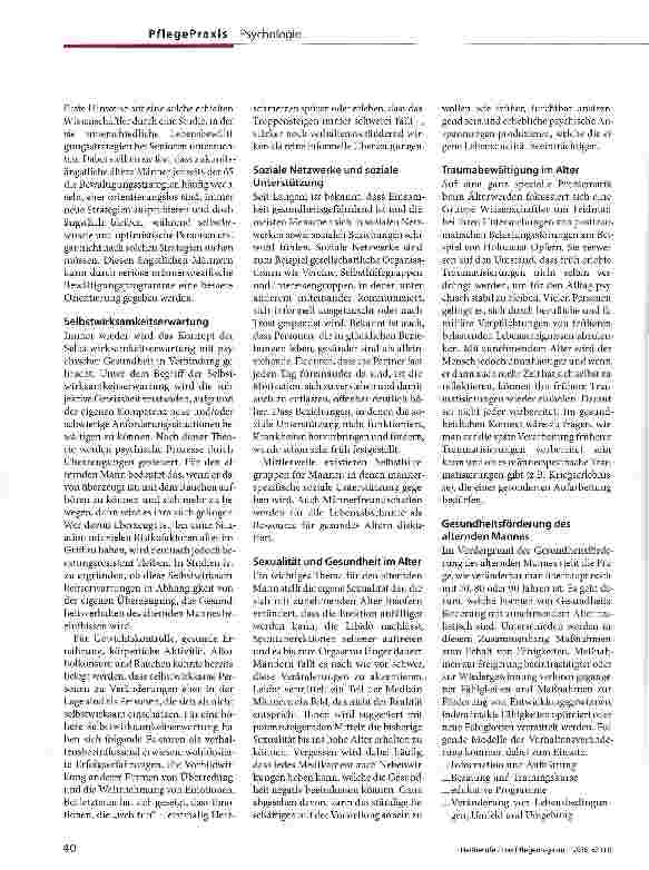 Vorschauseite 3: Der alternde Mann Gesund bleibt, wer schwach sein kann