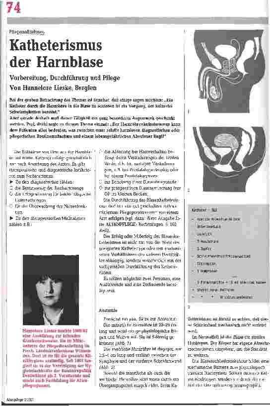 Vorschauseite 1: Katheterismus der Harnblase // Vorbereitung, Durchführung, Pflege