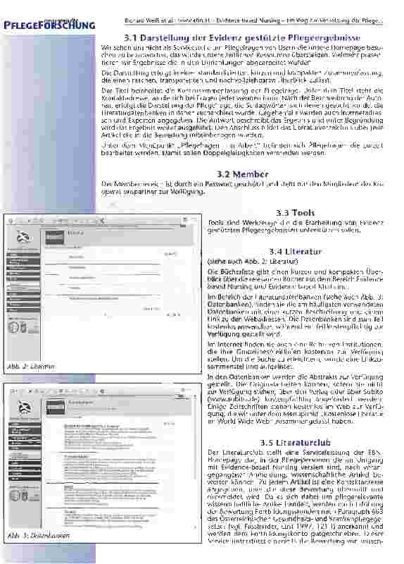 Vorschauseite 4: www.ebn.at -Evidence-based Nursing