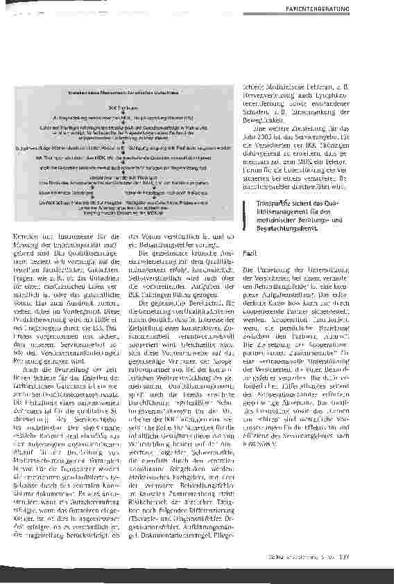 Vorschauseite 4: Unterstützung bei vermuteten Behandlungsfehlern - nicht Konfrontation, sondern Kooperation ist die Lösung