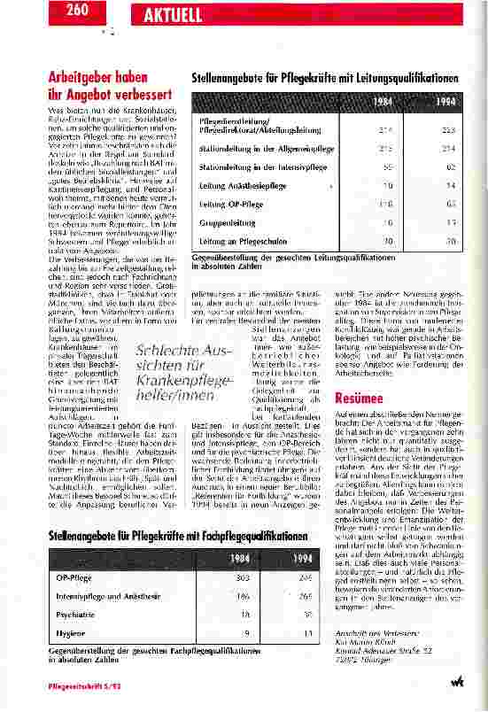 Vorschauseite 3: Der Arbeitsmarkt Pflege im Wandel