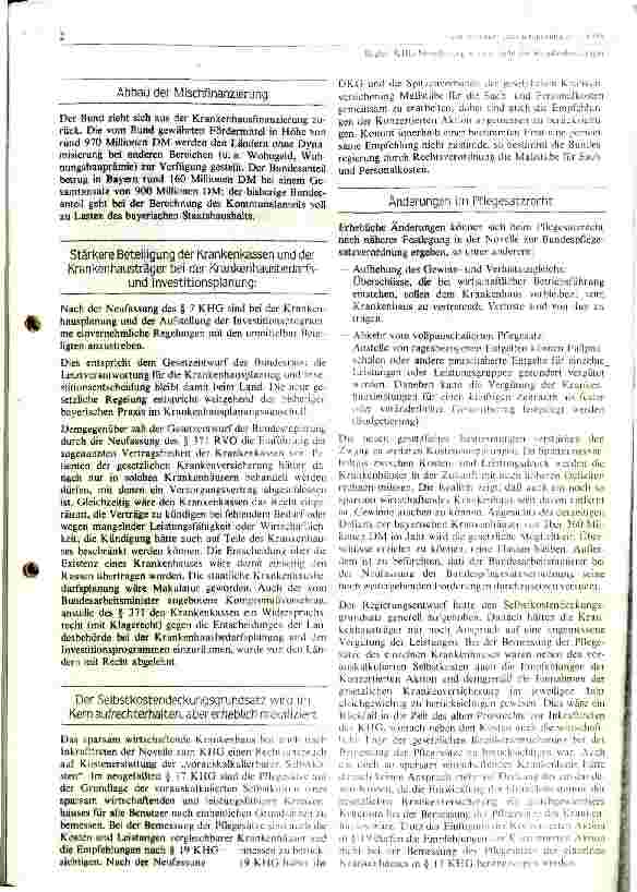 Vorschauseite 2: KHG- Novelierung aus der Sicht der Krankenhausträger