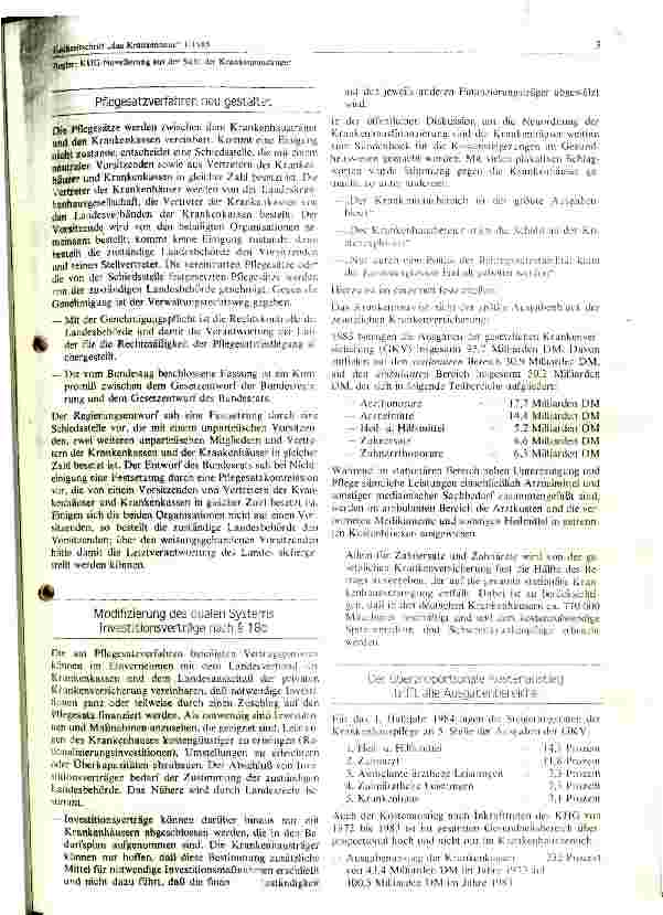Vorschauseite 3: KHG- Novelierung aus der Sicht der Krankenhausträger