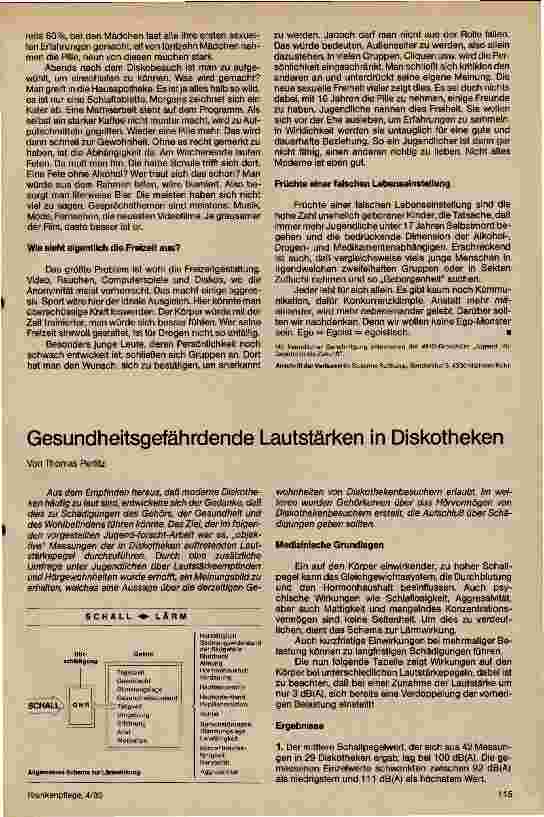 Vorschauseite 1: Gesundheitsgefährdende Lautstärke in Diskotheken