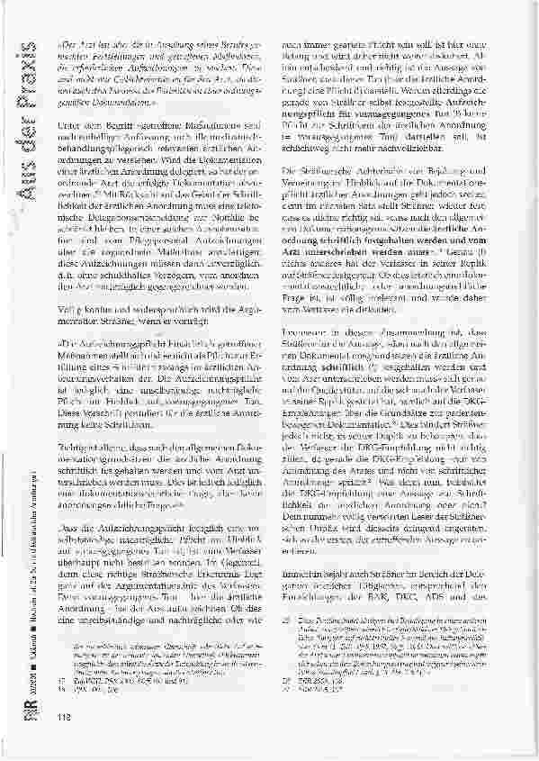 Vorschauseite 4: Noch einmal: Zur Anordnungsund Dokumentationsverantwortung des Arztes