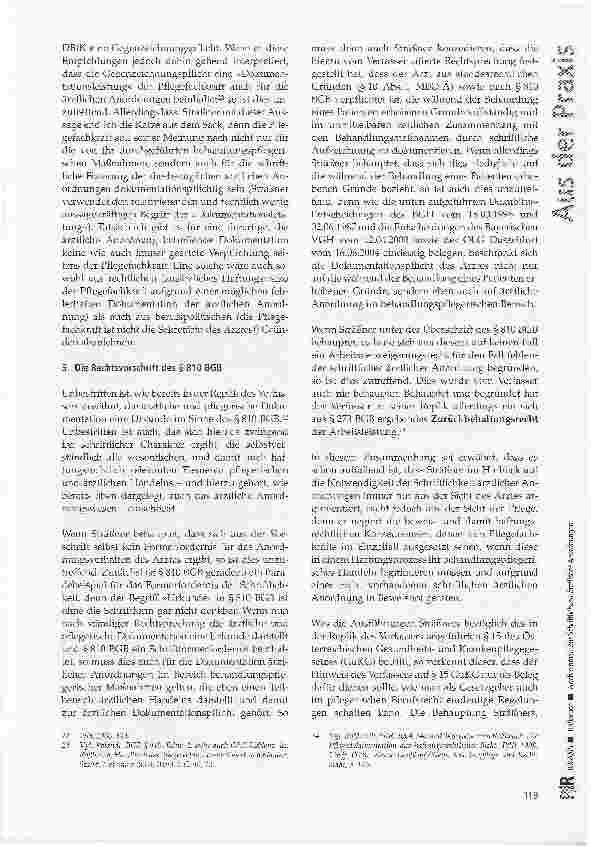 Vorschauseite 5: Noch einmal: Zur Anordnungsund Dokumentationsverantwortung des Arztes