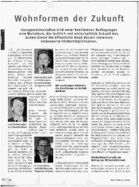 Vorschauseite 1: Wohnformen der Zukunft