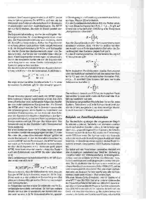 Vorschauseite 3: Zuverlässigkeitsanalyse im Krankenhaus
