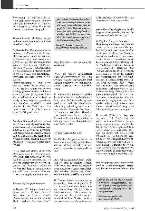 Vorschauseite 2: Pflegende brauchen zur Umsetzung einen Kompetenzpartner