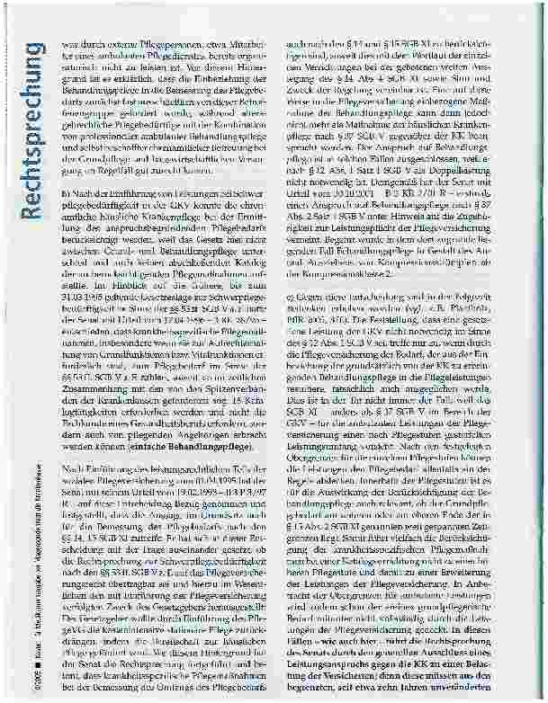 Vorschauseite 6: Kosten für Medikamentengabe per Magensonde trägt die Krankenkasse
