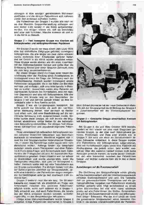 Vorschauseite 3: Themenzentrierte Gruppentherapie als wichtiges Bindeglied in der Behandlungskette psychiatrischer Patienten