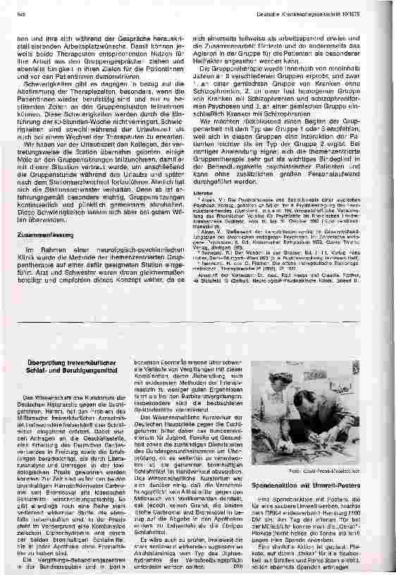 Vorschauseite 4: Themenzentrierte Gruppentherapie als wichtiges Bindeglied in der Behandlungskette psychiatrischer Patienten