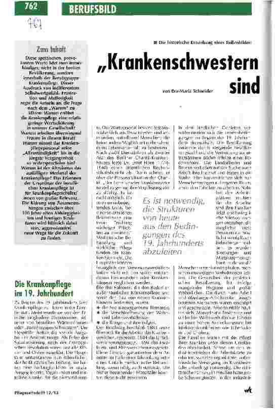 Vorschauseite 1: Krankenschwestern sind billig, willig und gut Die historische Entstehung eines Rollenbildes