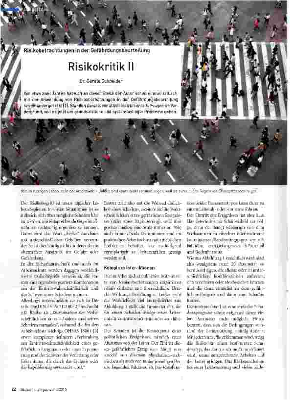 Vorschauseite 1: Risikokritik II