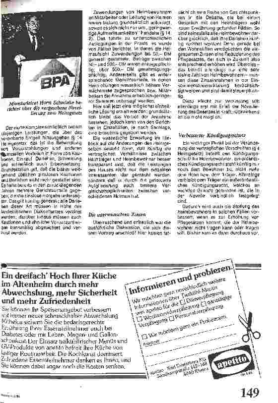 Vorschauseite 2: Kritische Fragen zum Heimgesetz / Interessengemeinschaft der Bewohner von Altenwohnheimen Altenheimen u. gleichartigen Einrichtungen e. V.