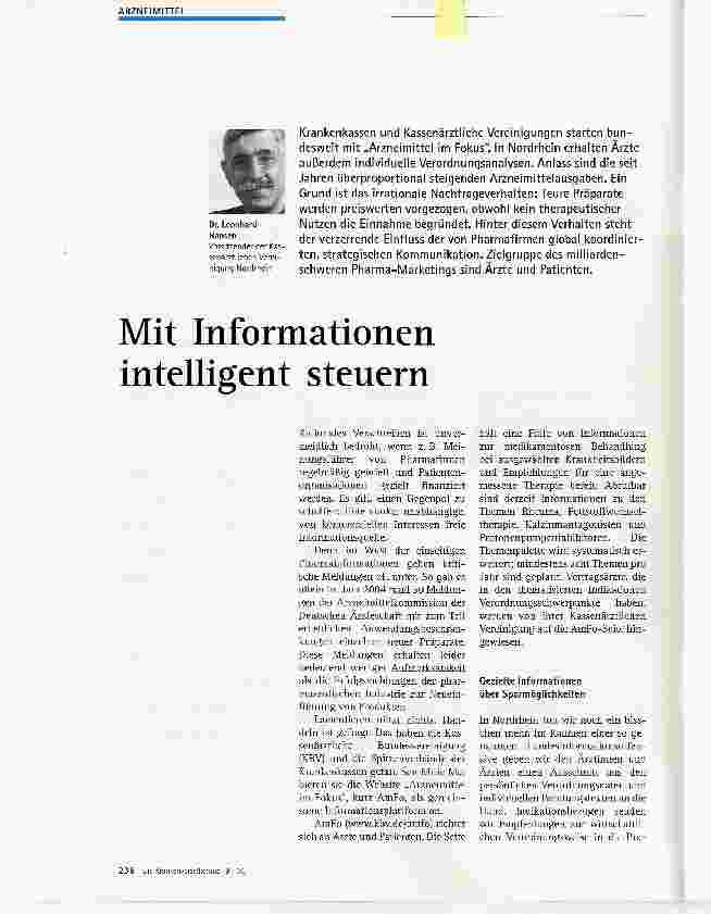 Vorschauseite 1: Mit Informationen intelligent steuern