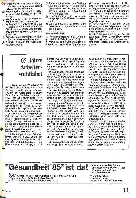 Vorschauseite 2: Die Bedeutung stationärer Altenhilfe für die ambulante Arbeit