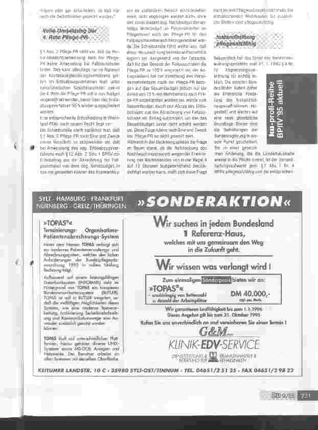 Vorschauseite 4: Der richtige Einstieg - Strategie für die Budgetverhandlungen 1996 Ziel: Noch in diesem Jahr Klarheit über Pflegesätze 1996