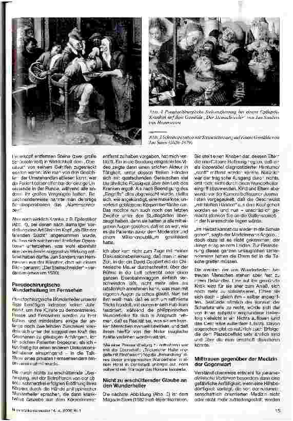 Vorschauseite 4: Glaube und Aberglaube in der Medizin am Ende des 20. Jahrhunderts