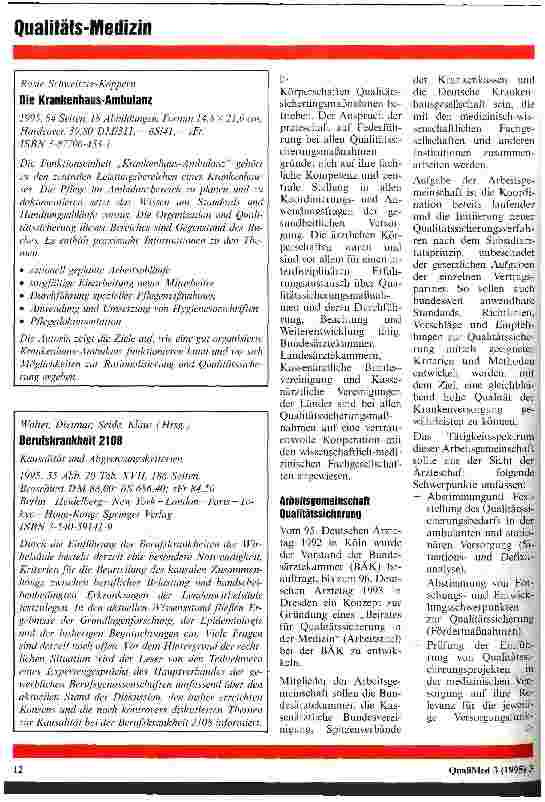Vorschauseite 4: Qualitätssicherung ärztlicher Berufsausübung