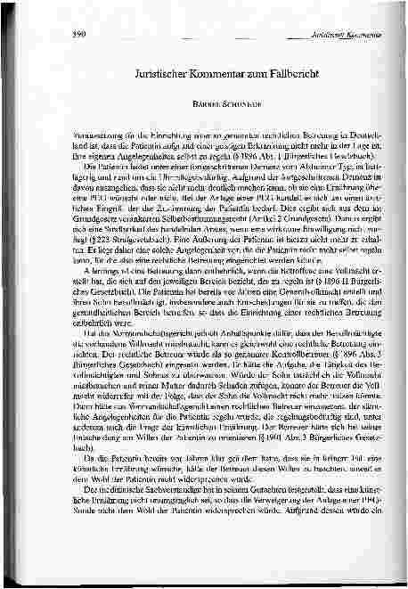 Vorschauseite 3: Künstliche Ernährung mittels Sonde bei Alzheimer-Demenz