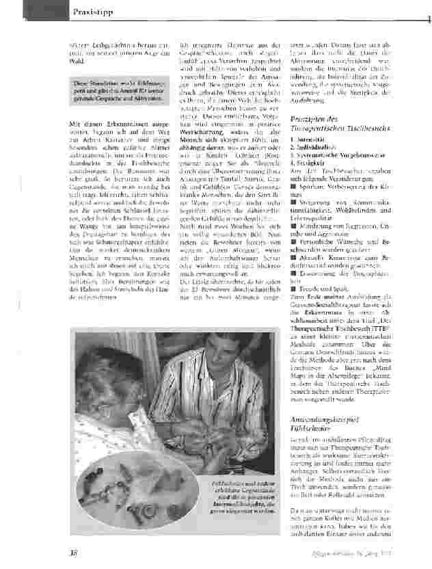 Vorschauseite 2: TTB - der Therapeutische TischbesuchWertschätzende Kurzzeitaktivierung