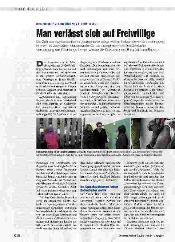 Vorschauseite 1: Man verlässt sich auf Freiwillige