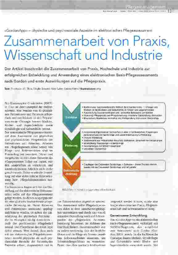 Vorschauseite 1: Zusammenarbeit von Praxis, Wissenschaft und Industrie