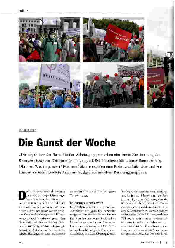 Vorschauseite 1: Die Gunst der Woche