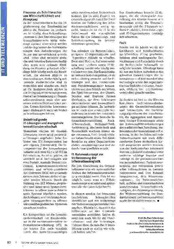 Vorschauseite 3: Medizinische Informatik als Motor der Informations Verarbeitung