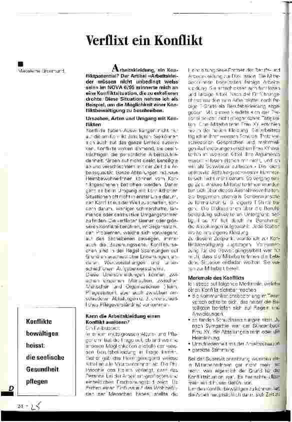 Vorschauseite 1: Verflixt ein Konflikt