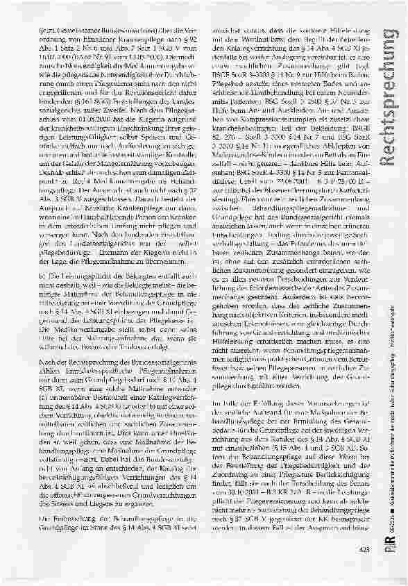Vorschauseite 4: Kostenübernahme für Maßnahmen der medizinischen Behandlungspflege- Medikamentengabe