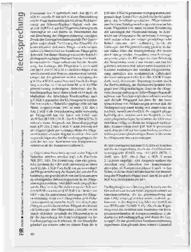 Vorschauseite 6: Kostenübernahme für Maßnahmen der medizinischen Behandlungspflege- Medikamentengabe