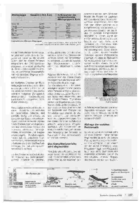 Vorschauseite 2: Alter Patient-teurer Patient?