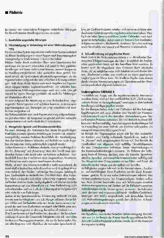 Vorschauseite 4: Kinder mit Cochlea-Implantat in der Ergotherapie