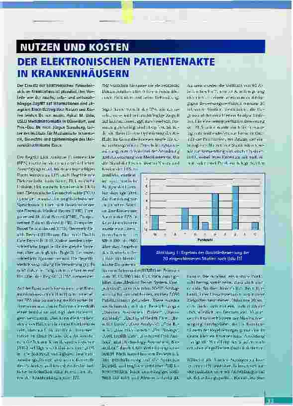 Vorschauseite 1: DER ELEKTRONISCHEN PATIENTENAKTE IN KRANKENHÄUSERN