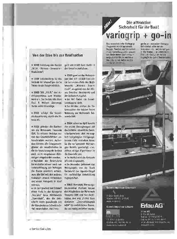 Vorschauseite 4: Generationen übergreifendes Wohnen auf 3. 285 Quadratmetern
