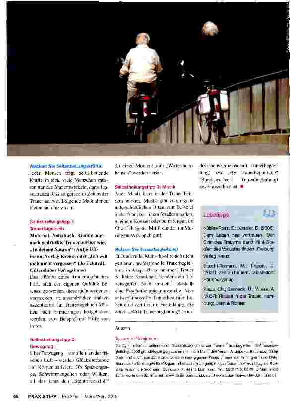 Vorschauseite 3: Tipps für den Umgang mit Trauer