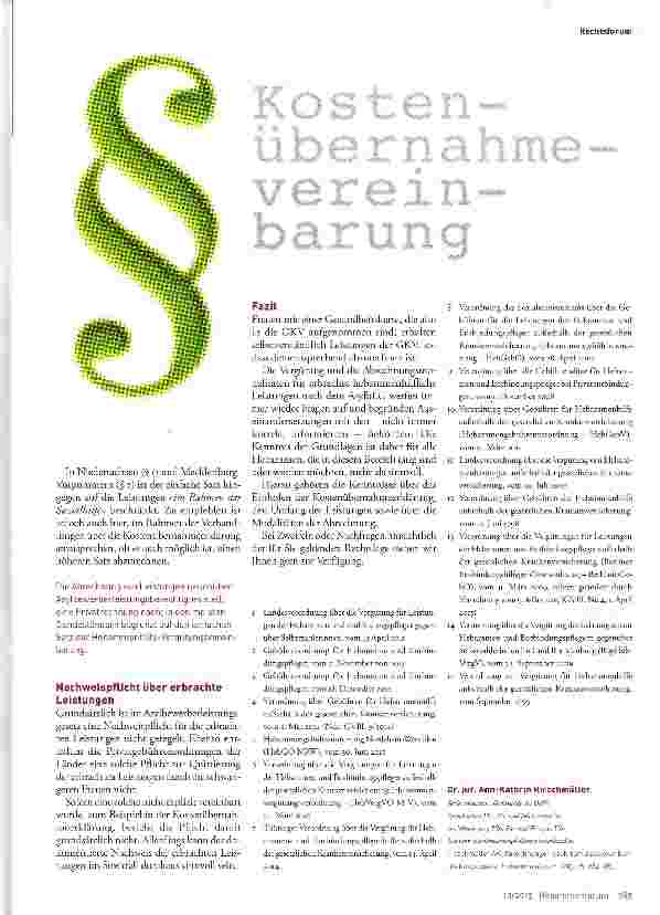Vorschauseite 2: Abrechnungen nach dem Asylbewerberleistungsgesetz